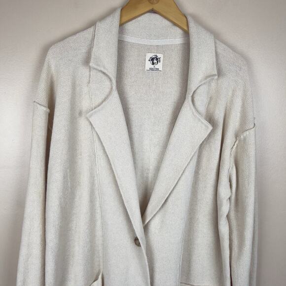 Free People We The Free Desert Knit Blazer Oversized Women Beige Size M - Picture 4 of 16
